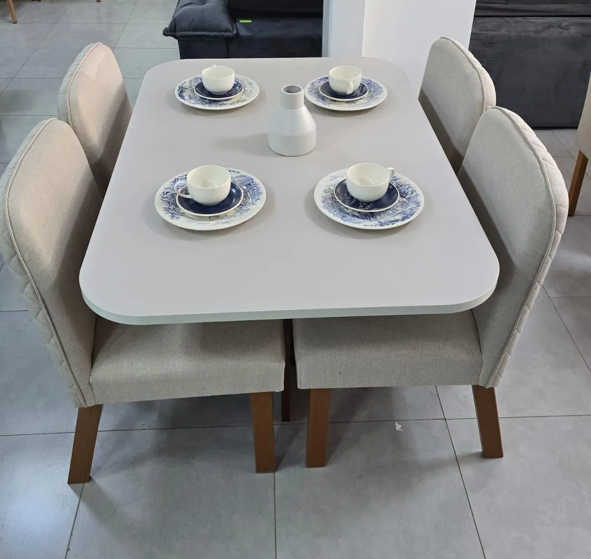 CONJUNTO SALA DE JANTAR BOM PASTOR REAL + 4 CADEIRAS VERSATI - 1