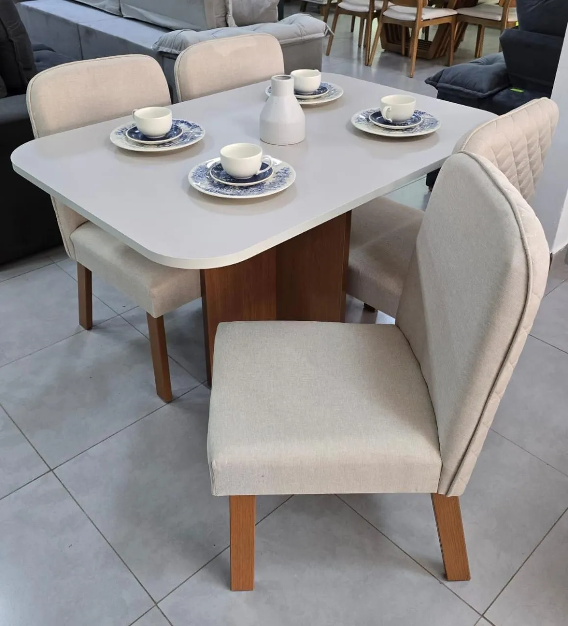 CONJUNTO SALA DE JANTAR BOM PASTOR REAL + 4 CADEIRAS VERSATI - 5