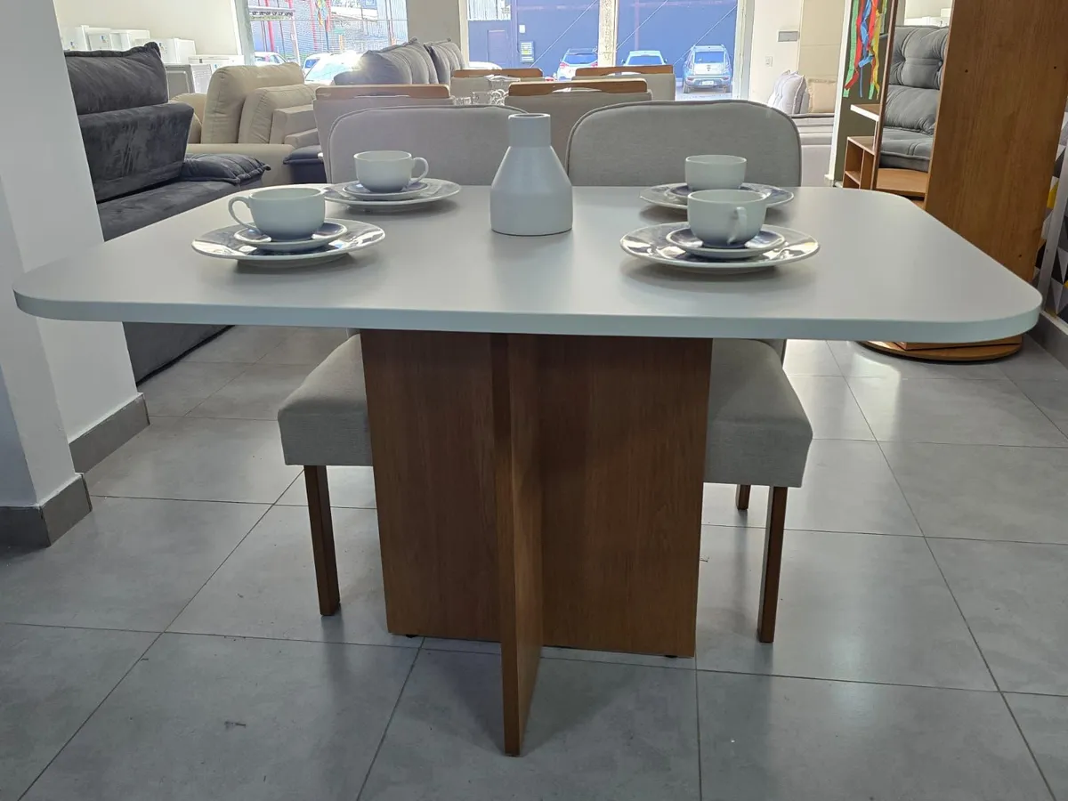 CONJUNTO SALA DE JANTAR BOM PASTOR REAL + 4 CADEIRAS VERSATI - 7