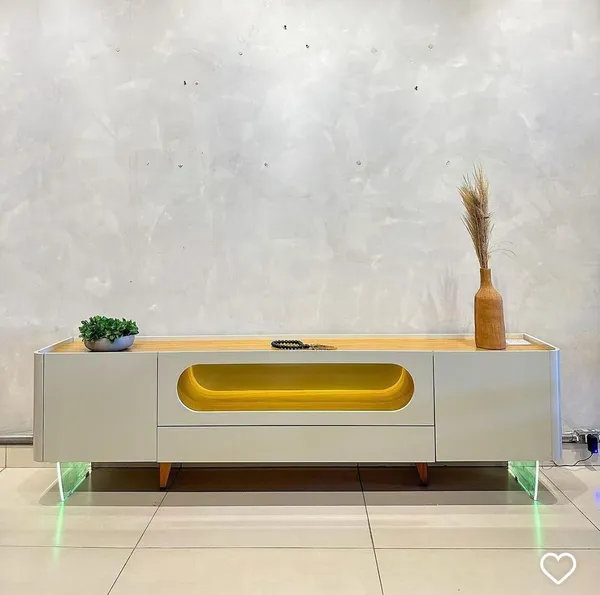 RACK NOBRE COM LED 100% MDF - imagem 1