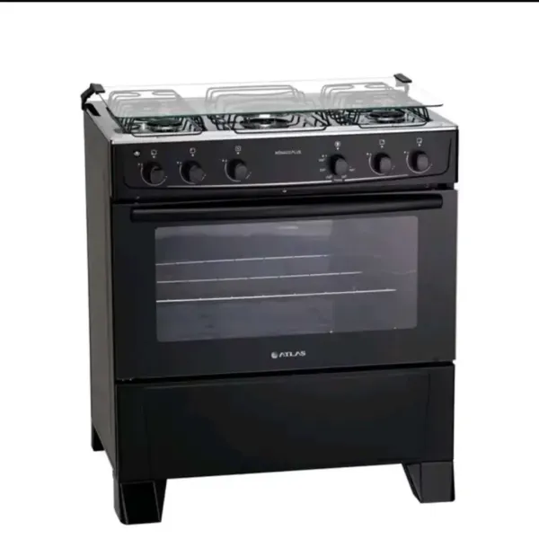 FOGÃO ATLAS MONACO PLUS 5 BOCAS PRETO E BRANCO ACENDIMENTO AUTOM - imagem 2