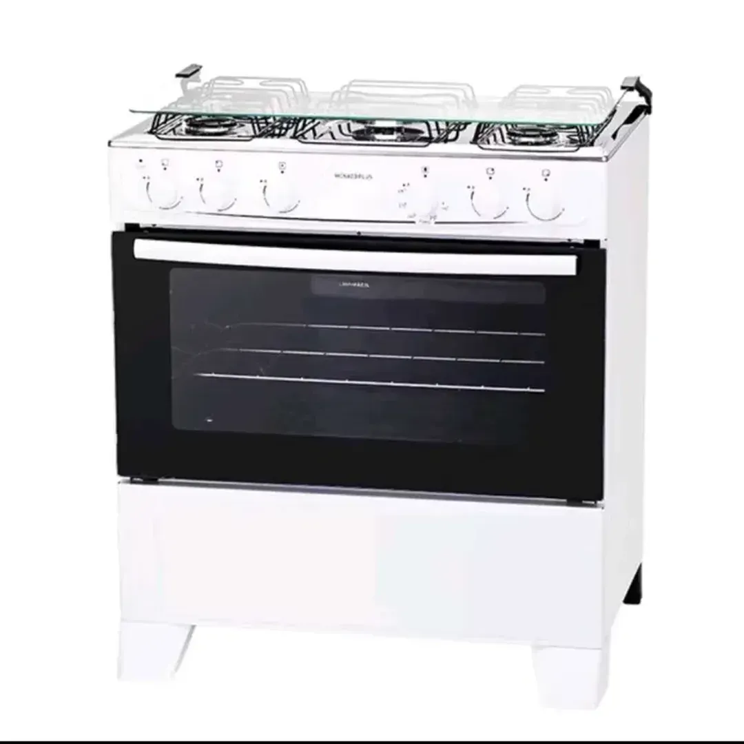 FOGÃO ATLAS MONACO PLUS 5 BOCAS PRETO E BRANCO ACENDIMENTO AUTOM - 1