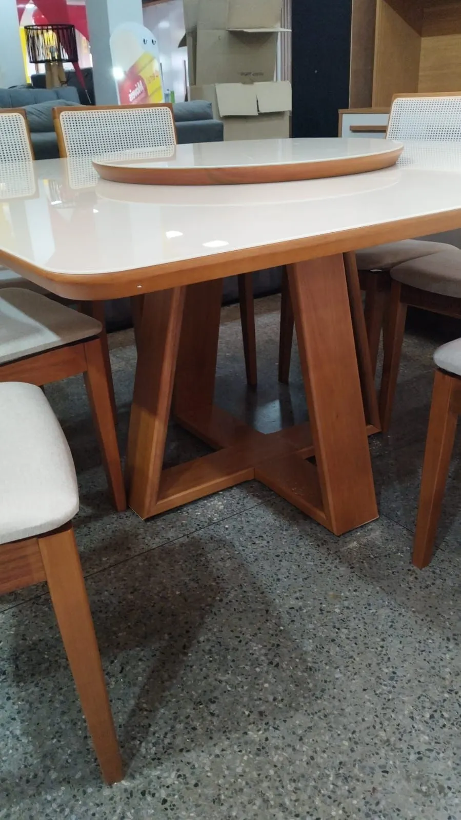 CONJUNTO MESA PÉROLA QUADRADA - 2