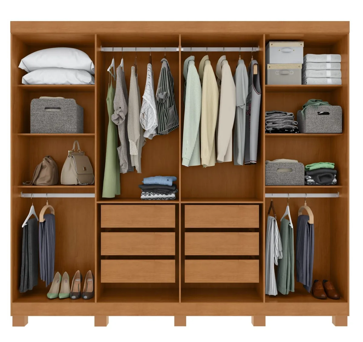 GUARDA ROUPA SERENATA 100% MDF - 4
