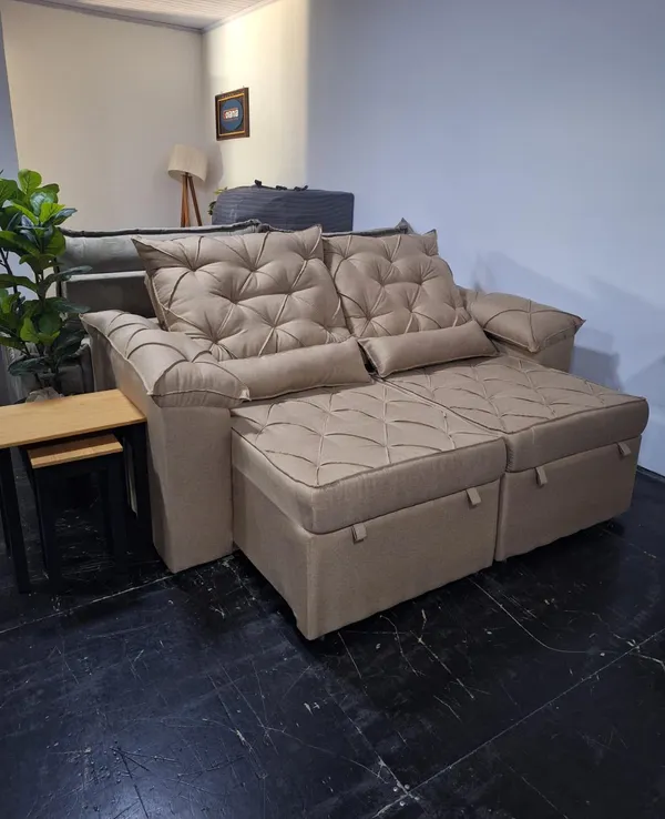 Sofá Henrique 2,30m - linho - imagem 2