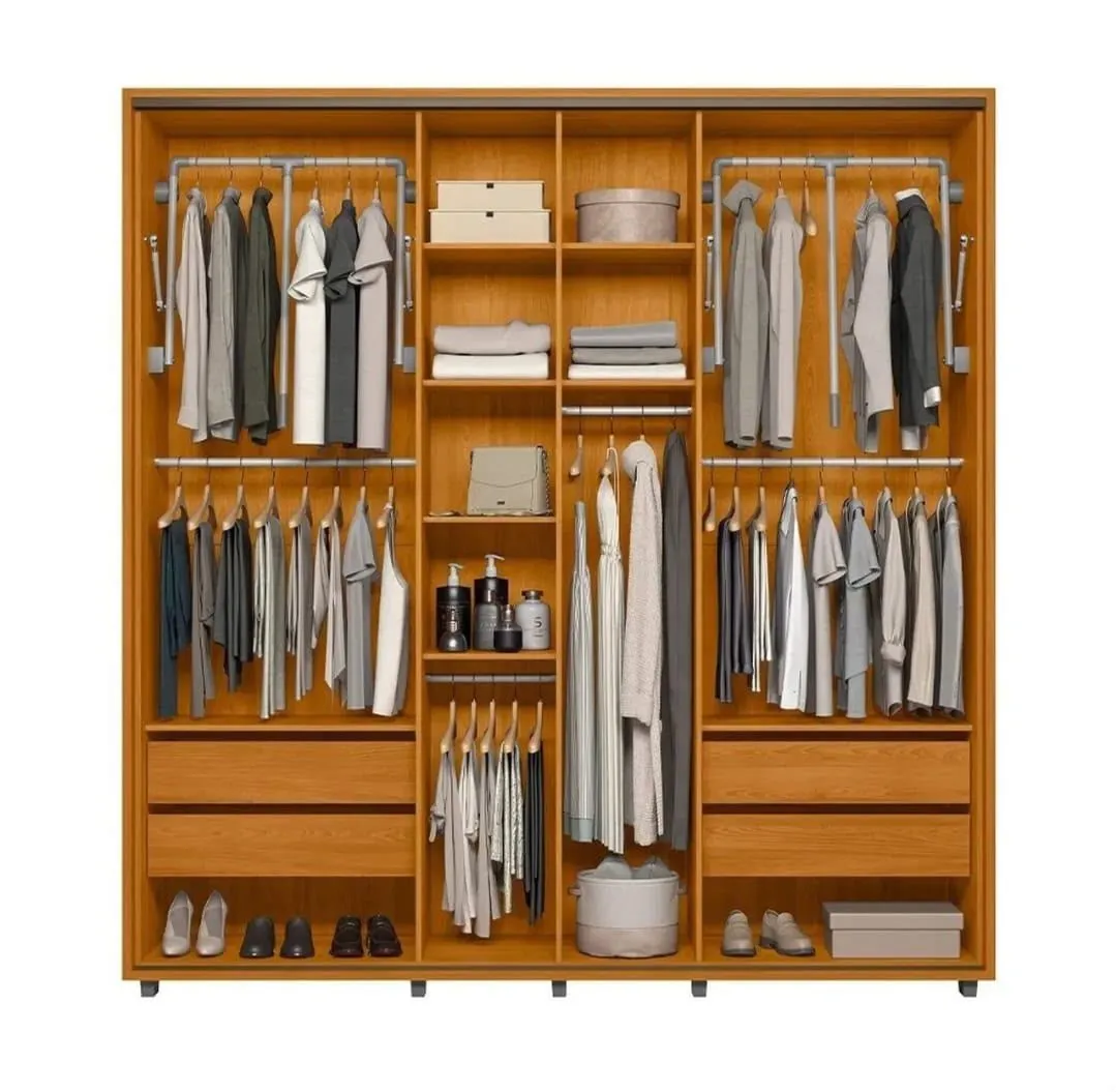 GUARDA ROUPA MONET 100% MDF - 2
