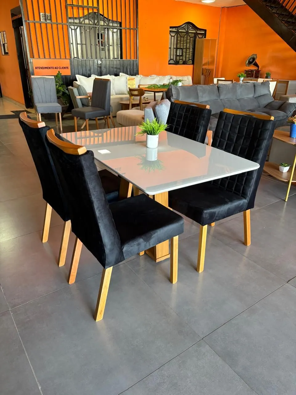 MESA RUBI 120 X 80 c/4 CADEIRA CALIFÓRNIA - 1