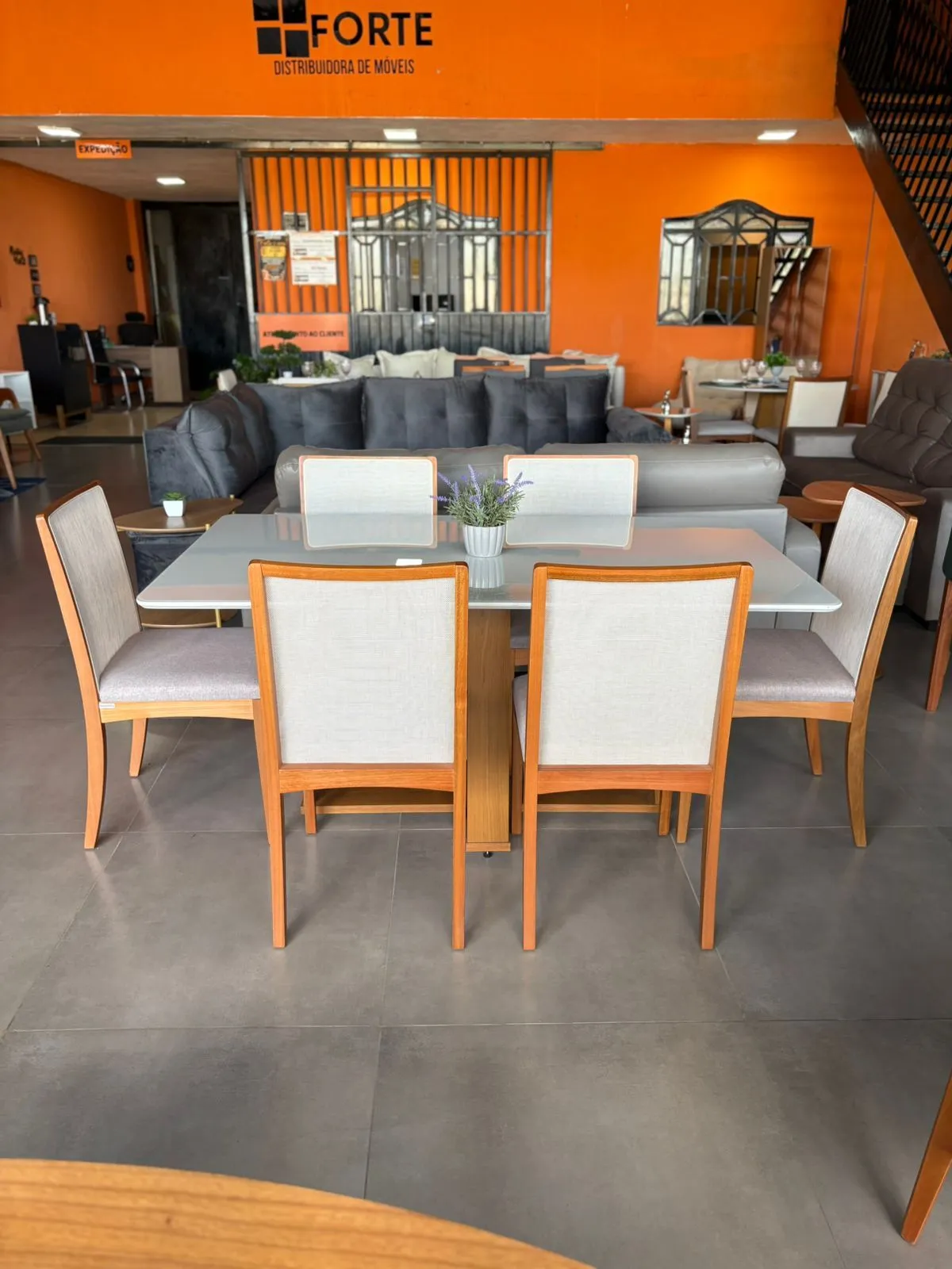 MESA RUBI 160 X 90 c/6 CADEIRAS LARA KAPPESBERG - 3