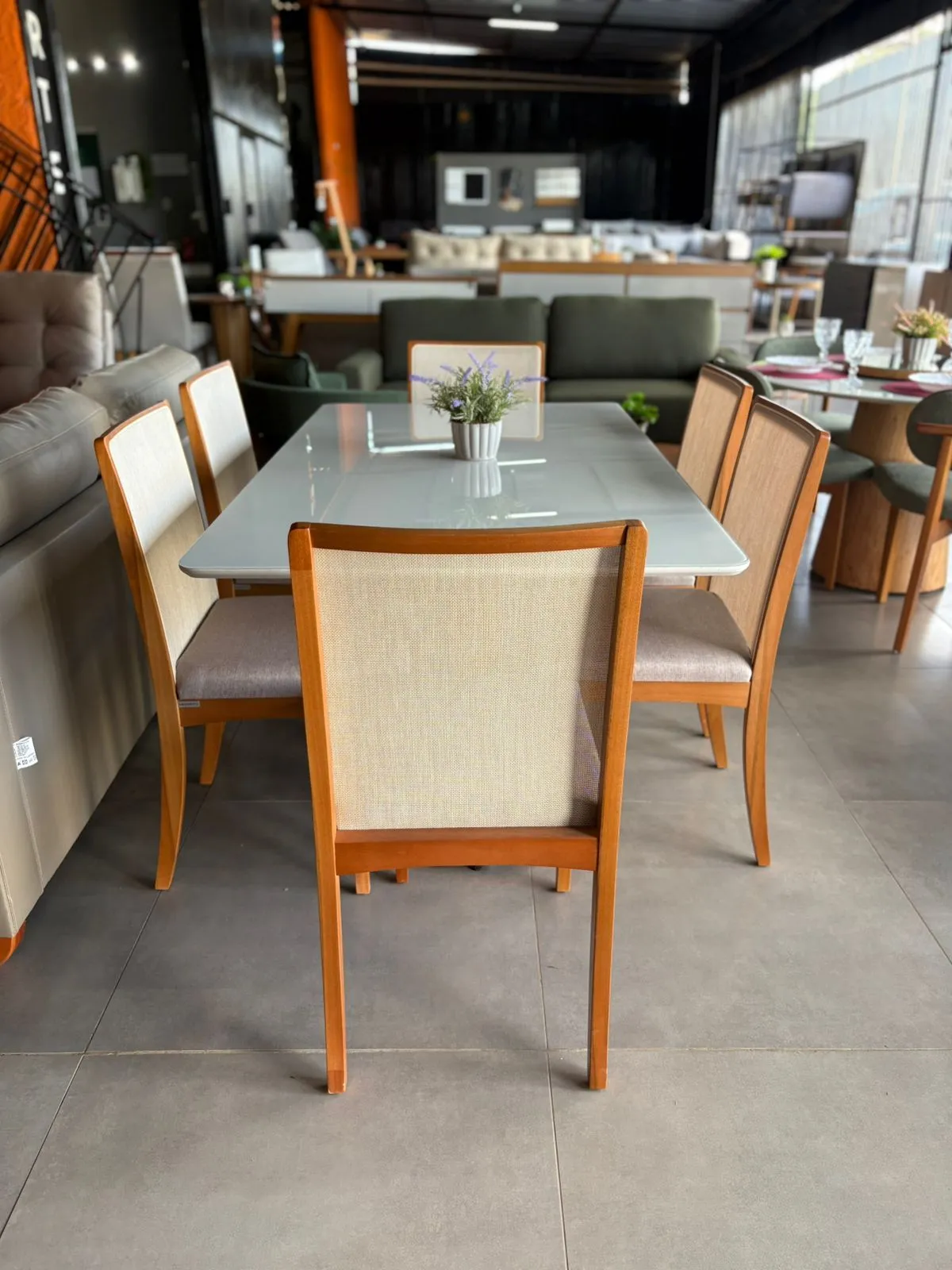 MESA RUBI 160 X 90 c/6 CADEIRAS LARA KAPPESBERG - 4
