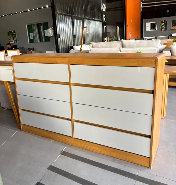 COMODA 8 GAVETAS ESPANHA 100% MDF  - imagem 2