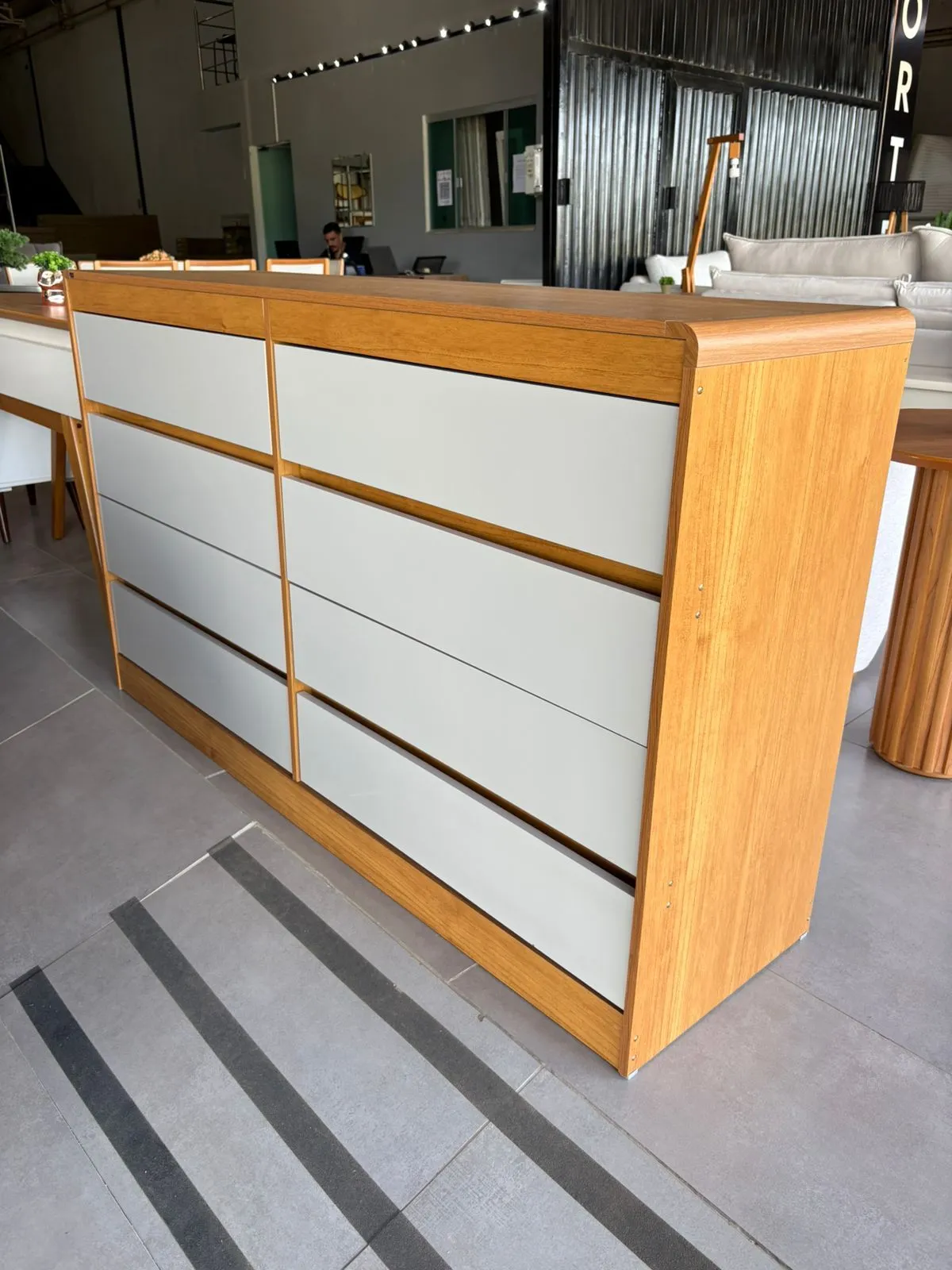 COMODA 8 GAVETAS ESPANHA 100% MDF  - 5