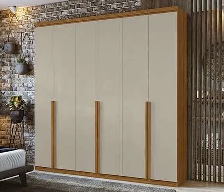GUARDA ROUPA ALONZO 6 PTS 100% MDF - 1