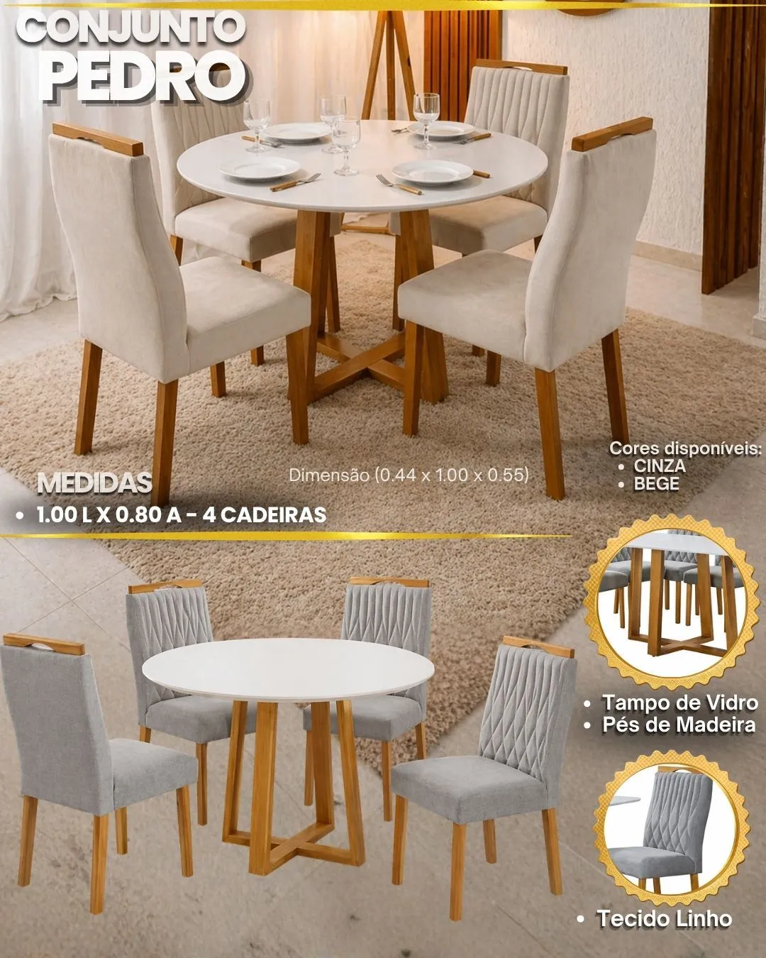 Conjunto Mesa Pedro - 2