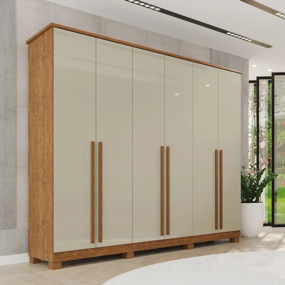 Roupeiro Antares 6 Portas 100% MDF - 2