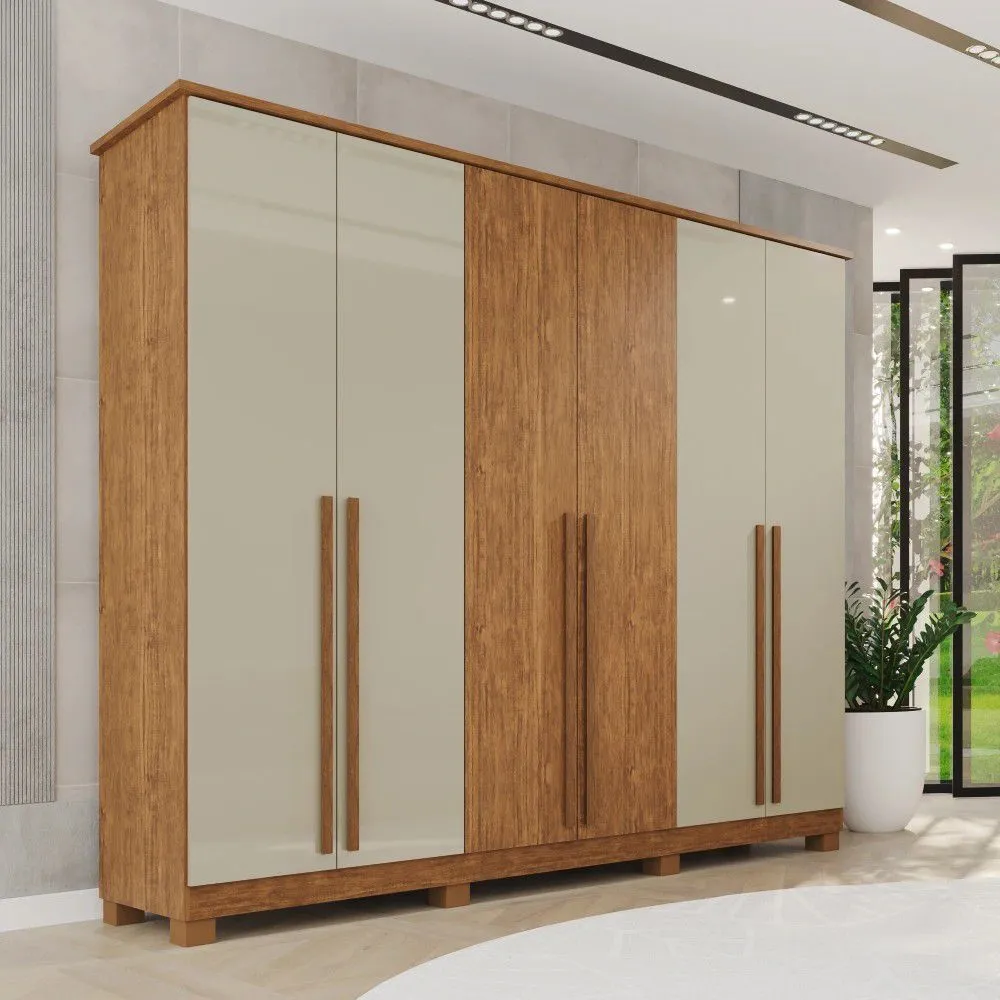 Roupeiro Antares 6 Portas 100% MDF - 1