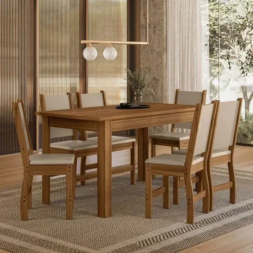 Mesa Bellagio 1.5 C/ 6 Cadeiras - imagem 5