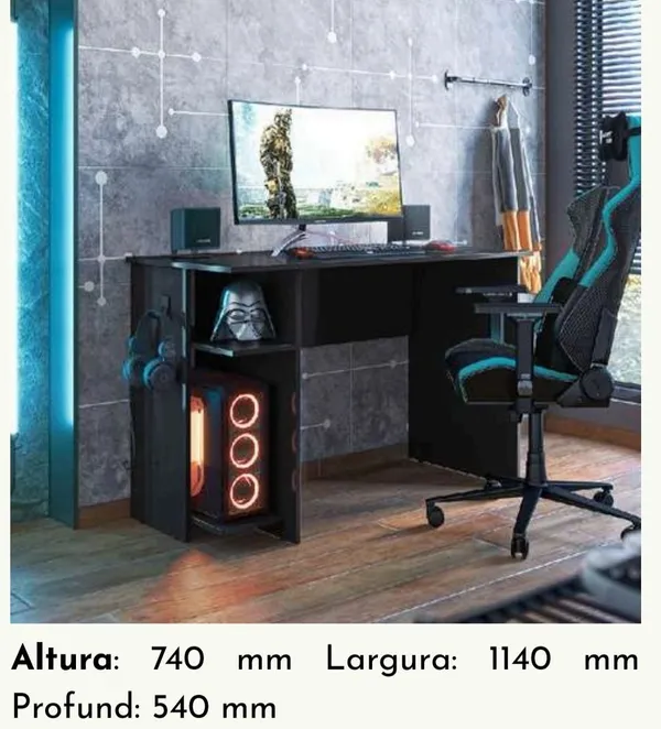 MESA GAMER QMOVI - imagem 1