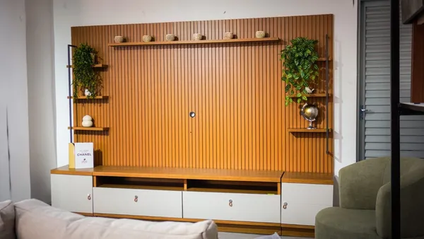 CONJUNTO PAINEL + RACK E MÓDULOS OURO PRETO - imagem 2