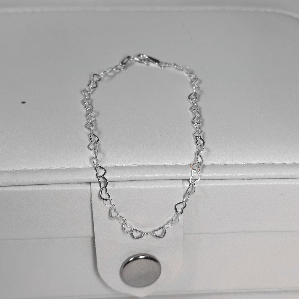 Pulseira elos de coração - 2