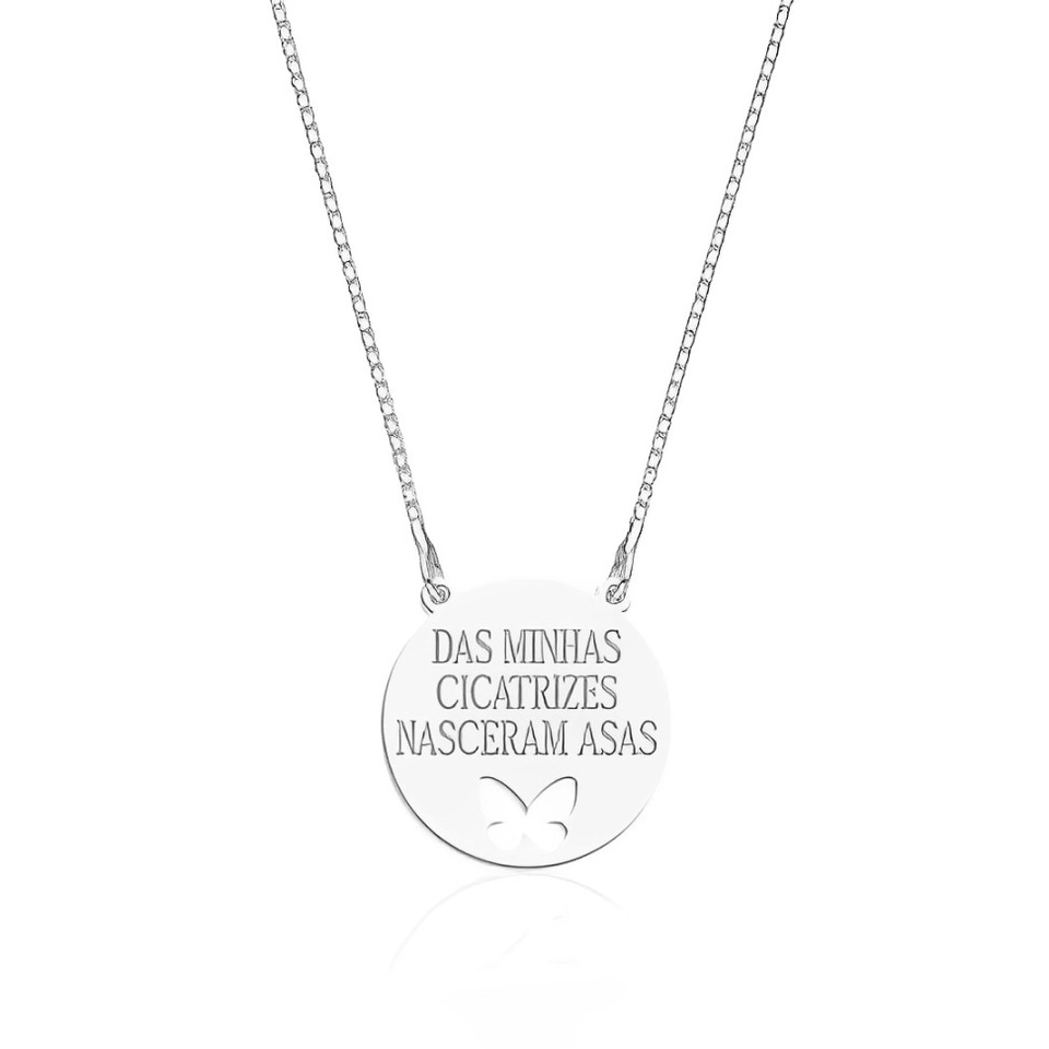  Colar das Minhas Cicatrizes Nasceram Asas 