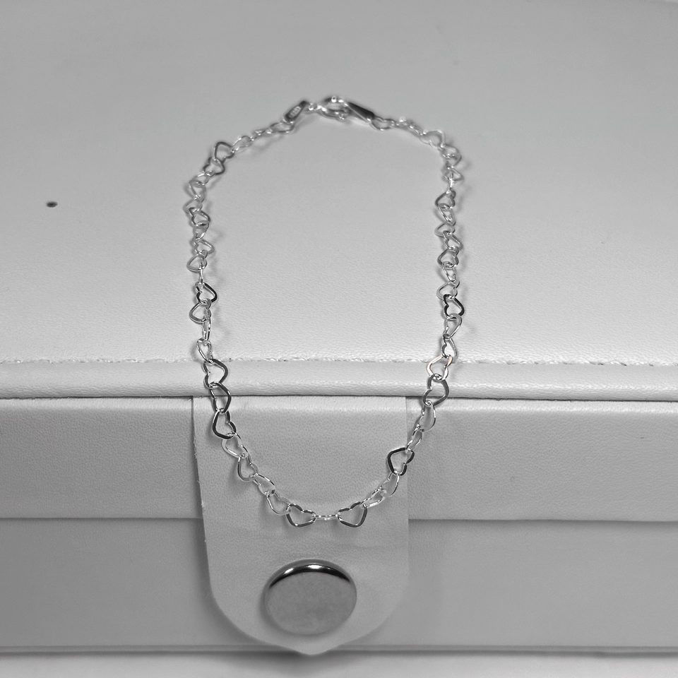 Pulseira elos de coração - 3