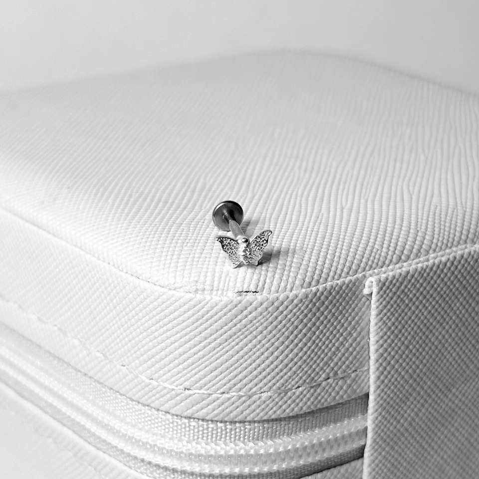 Piercing Borboleta Cravejado - 2