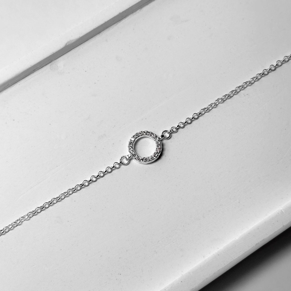 Pulseira Círculo Cravejado  - 3