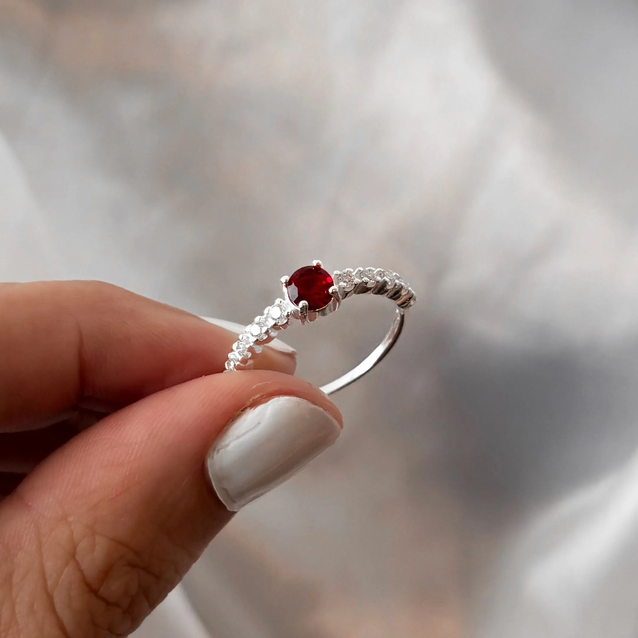 Anel Serena Vermelho - 3