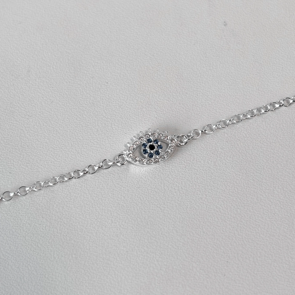 Pulseira Olho Grego Cravejado  - 2