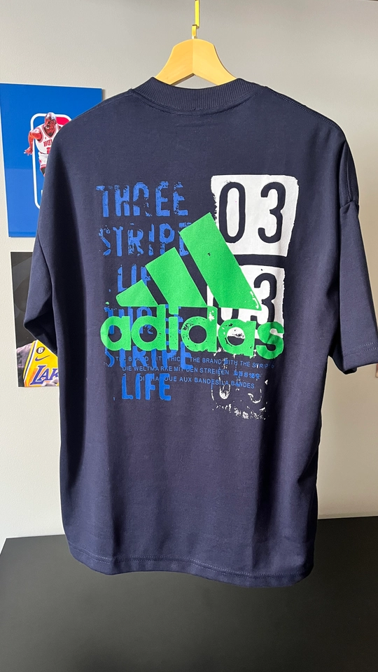 CAMISETA OVERSIZED AD AZUL MARINHO - 1