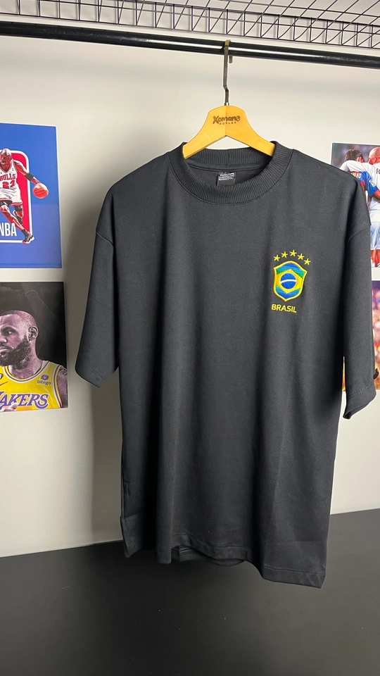 CAMISETA OVERSIZED BRASIL PRETA