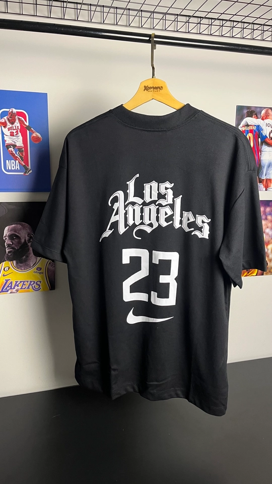 CAMISETA OVERSIZED NK LA23 PRETA - 1