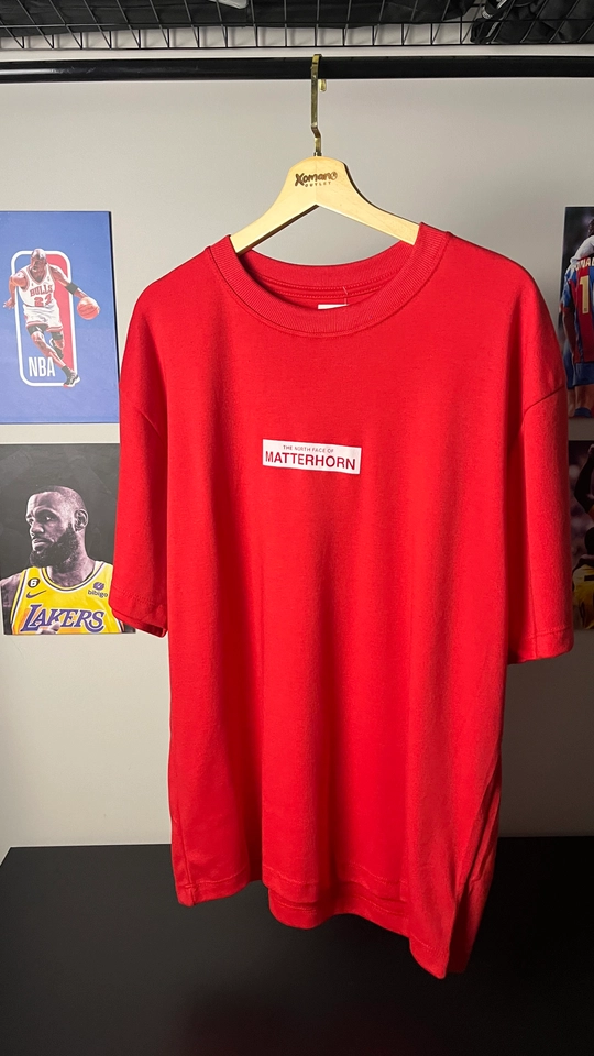 CAMISETA OVERSIZED TNF VERMELHA - 2