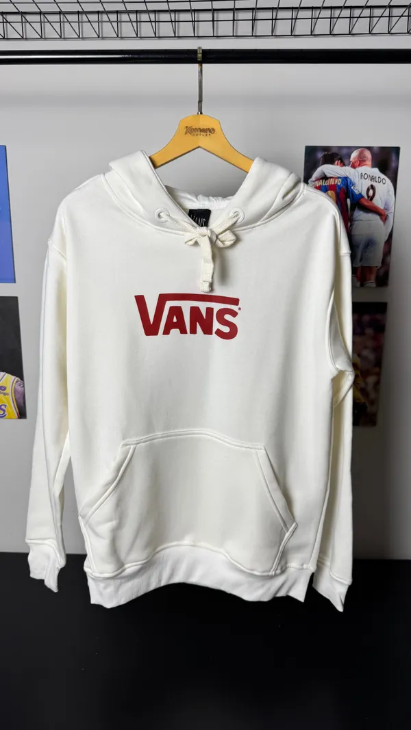 MOLETOM VNS VERMELHO BRANCO