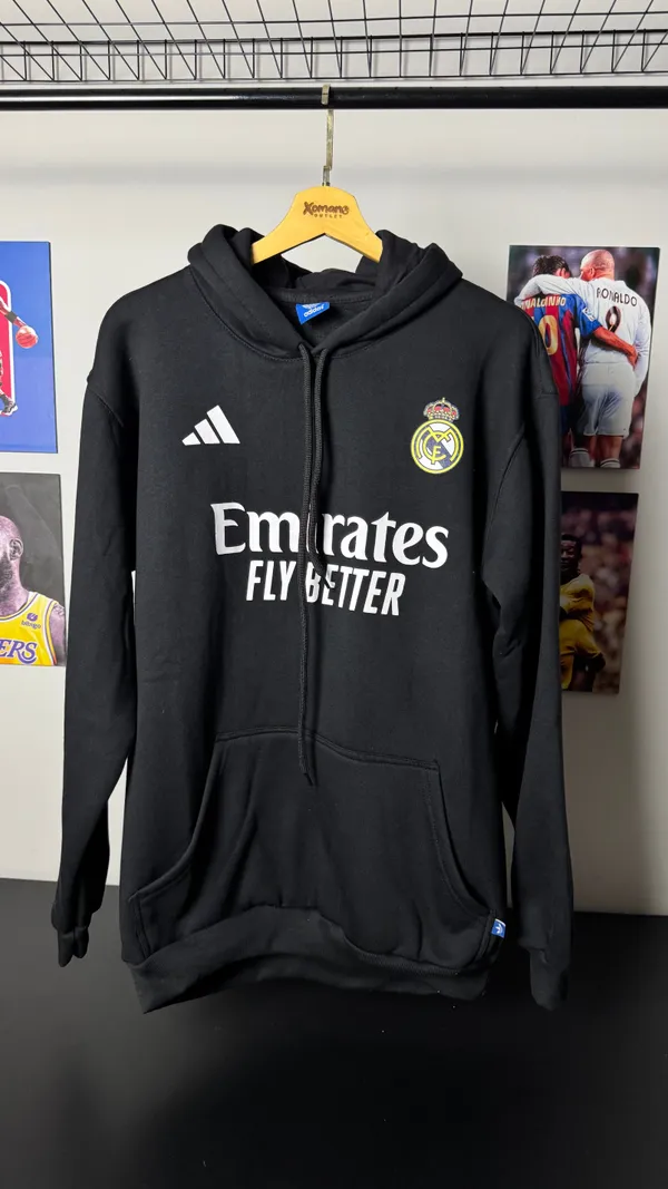 MOLETOM AD REAL MADRID PRETO