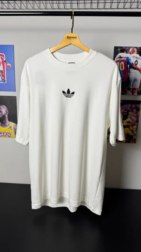 CAMISETA OVERSIZED AD LOGO BRANCA