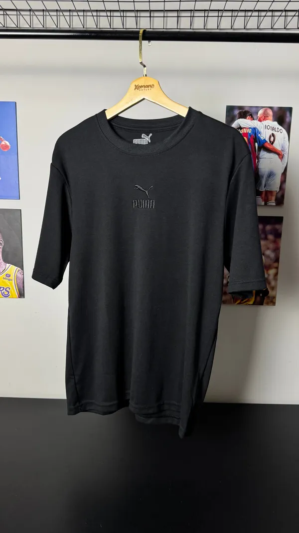 CAMISETA OVERSIZED PM BORDADA PRETA