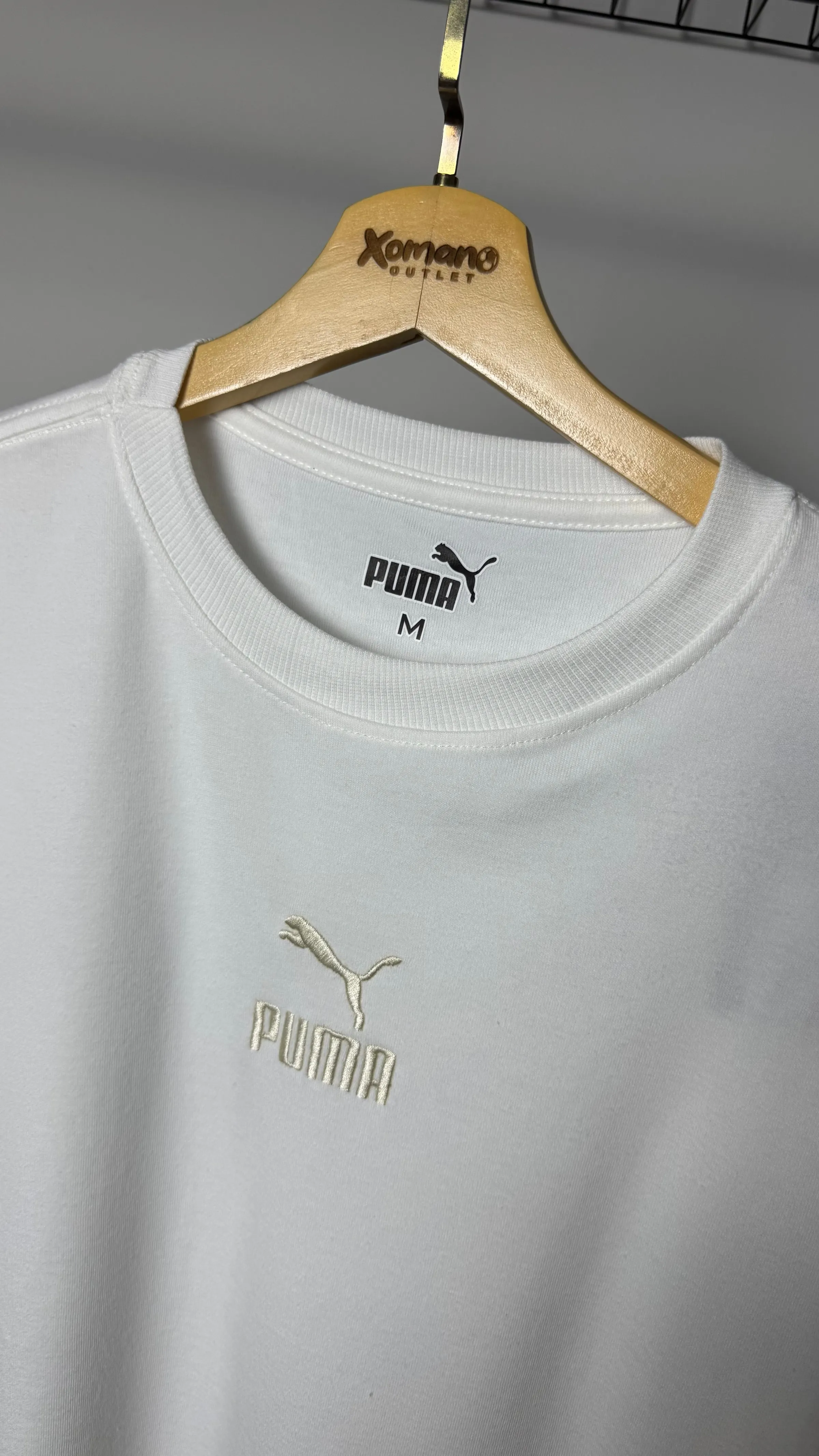 CAMISETA OVERSIZED PM BORDADA BRANCA - 2