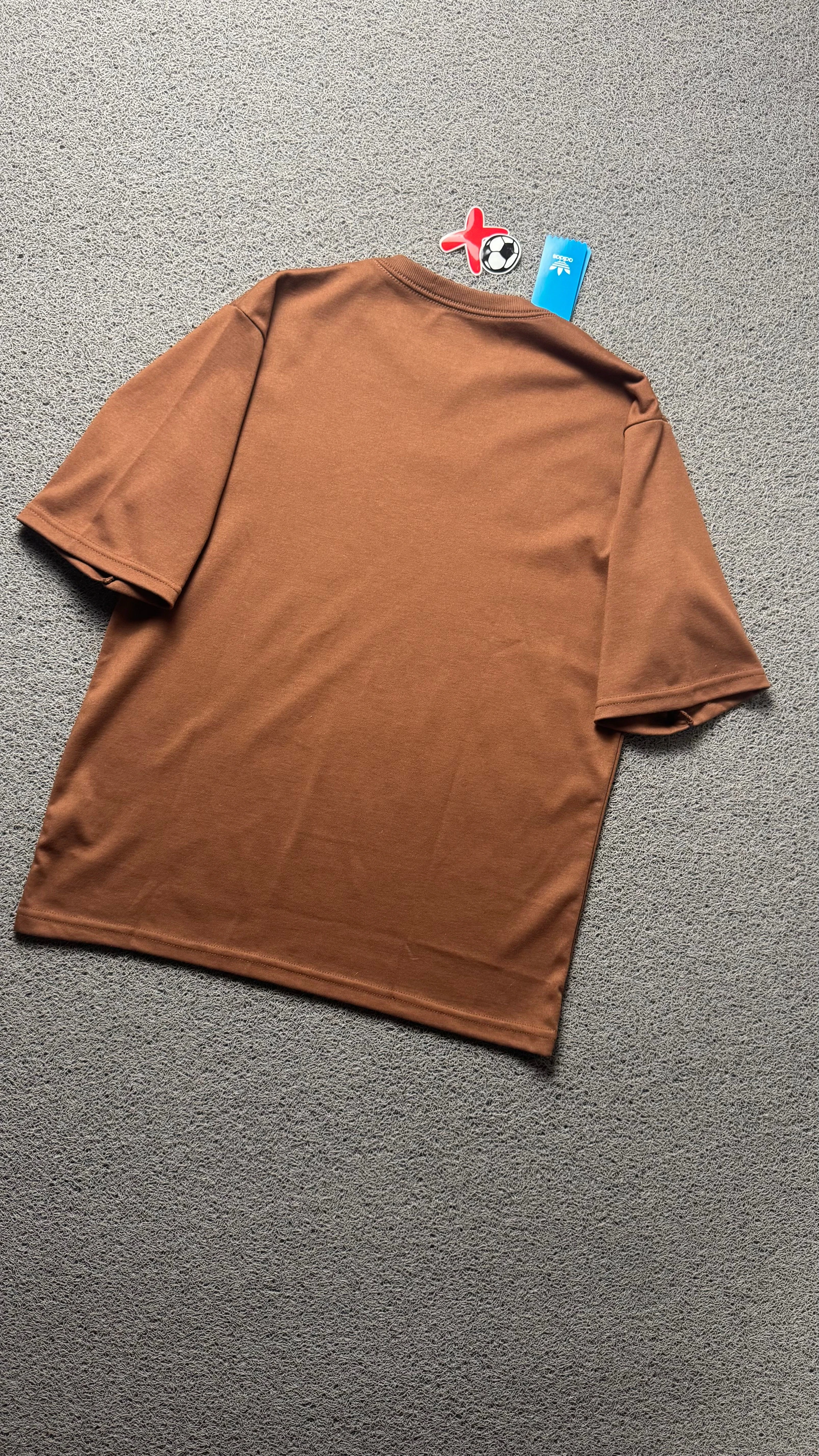 CAMISETA OVERSIZED AD BORDADO MARROM - 4