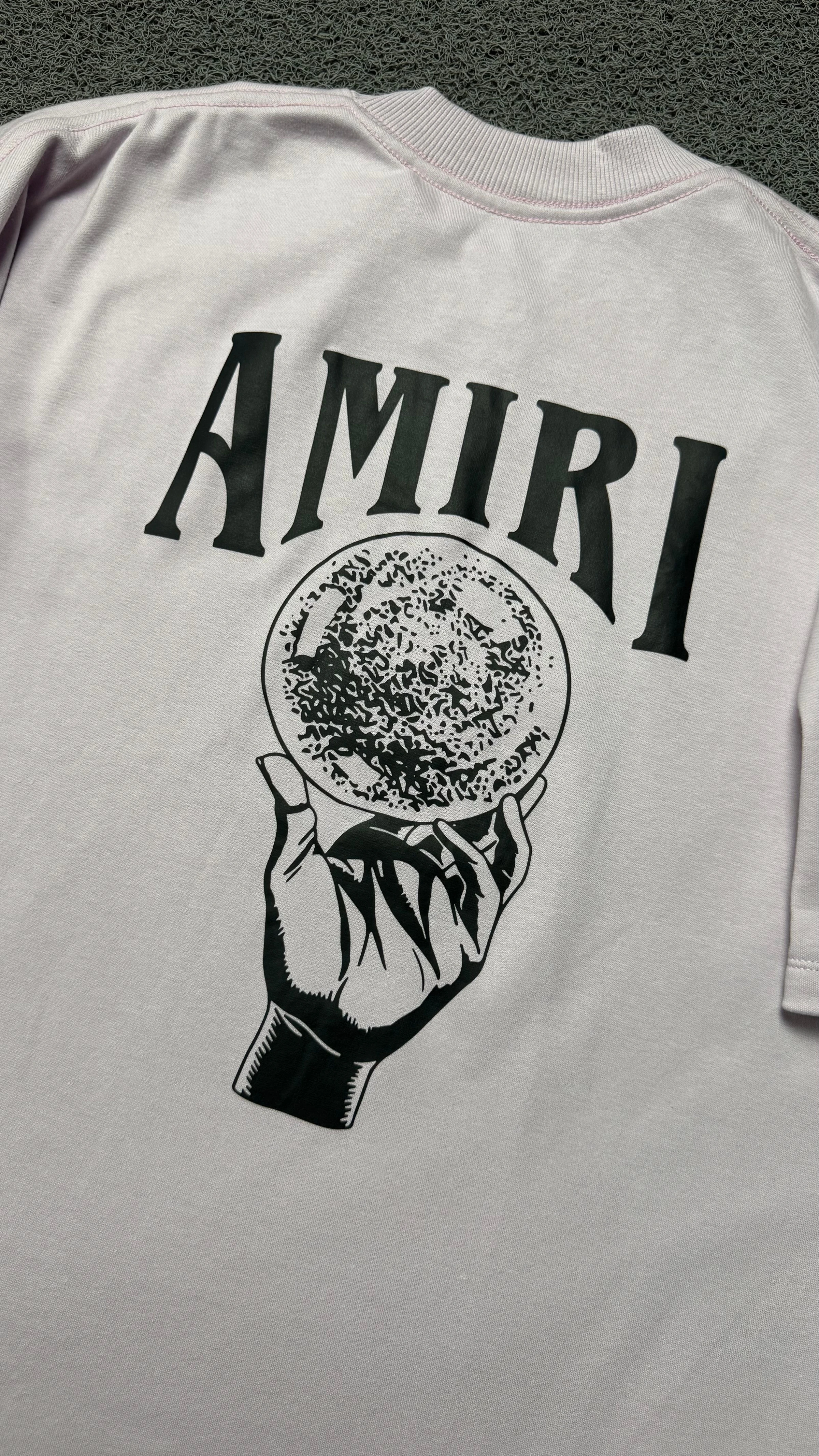 CAMISETA OVERSIZED AMIRI ROSA CLARO - 2
