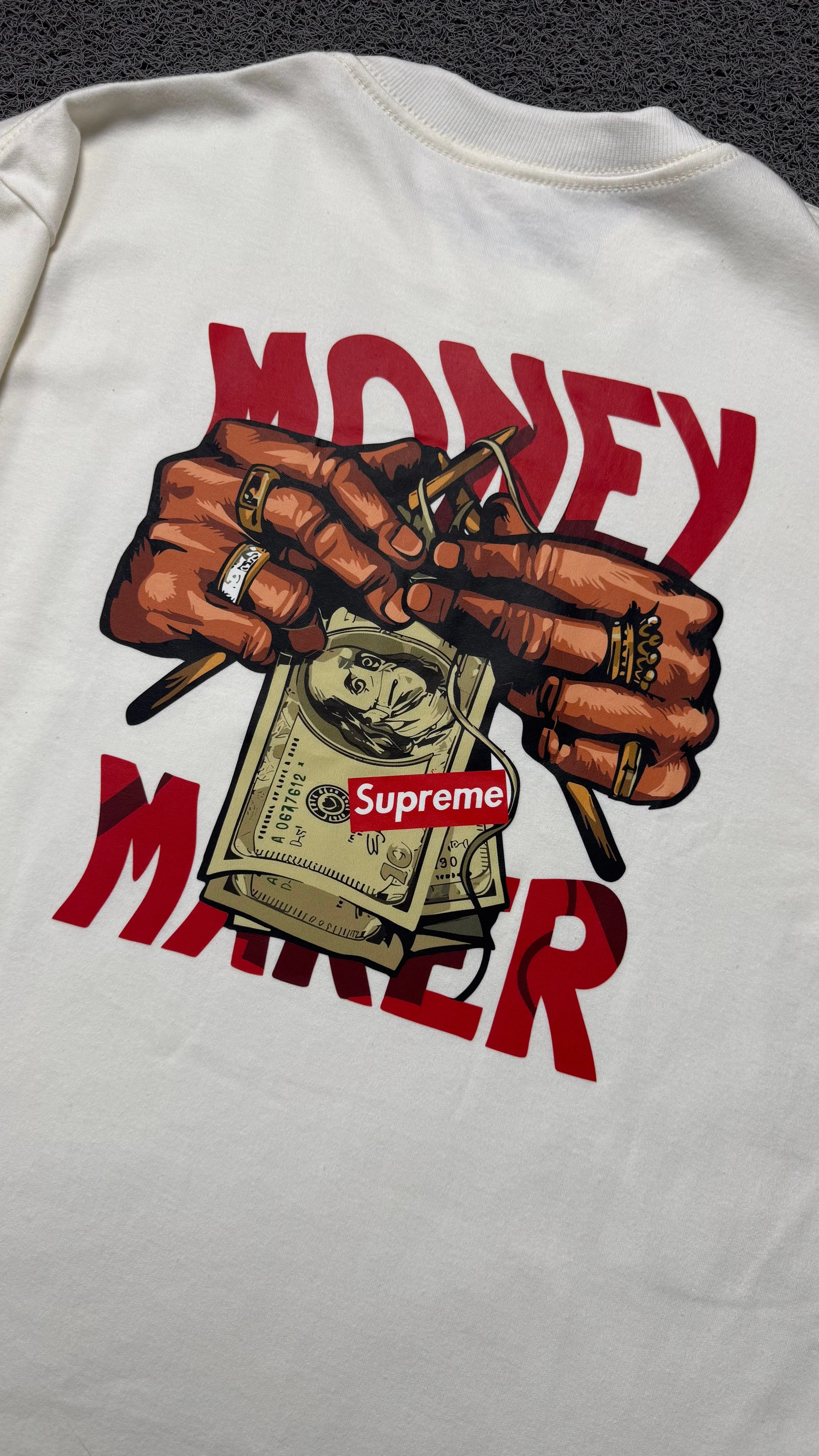 CAMISETA OVERSIZED MONEY MAKER OFF WHITE - 2