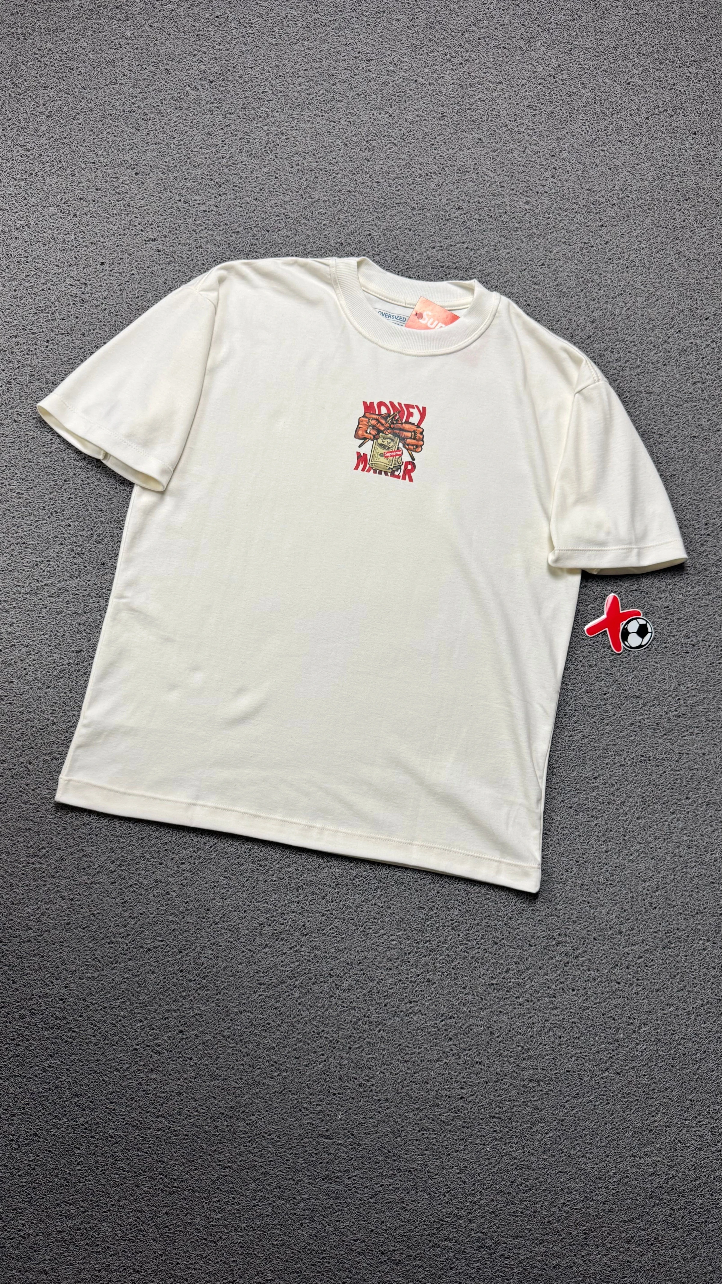 CAMISETA OVERSIZED MONEY MAKER OFF WHITE - 3