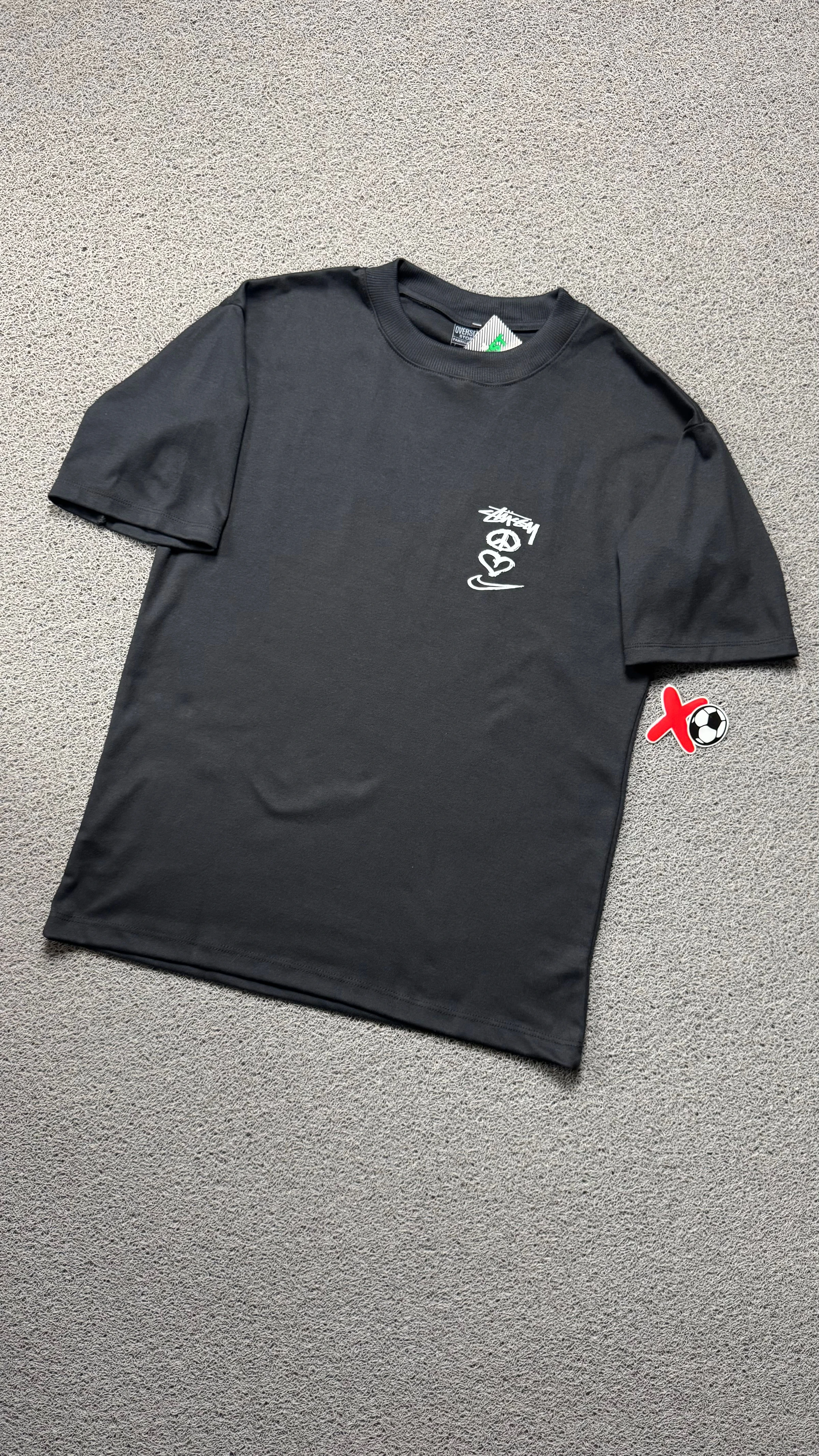 CAMISETA OVERSIZED NK STSSY PRETA - 3