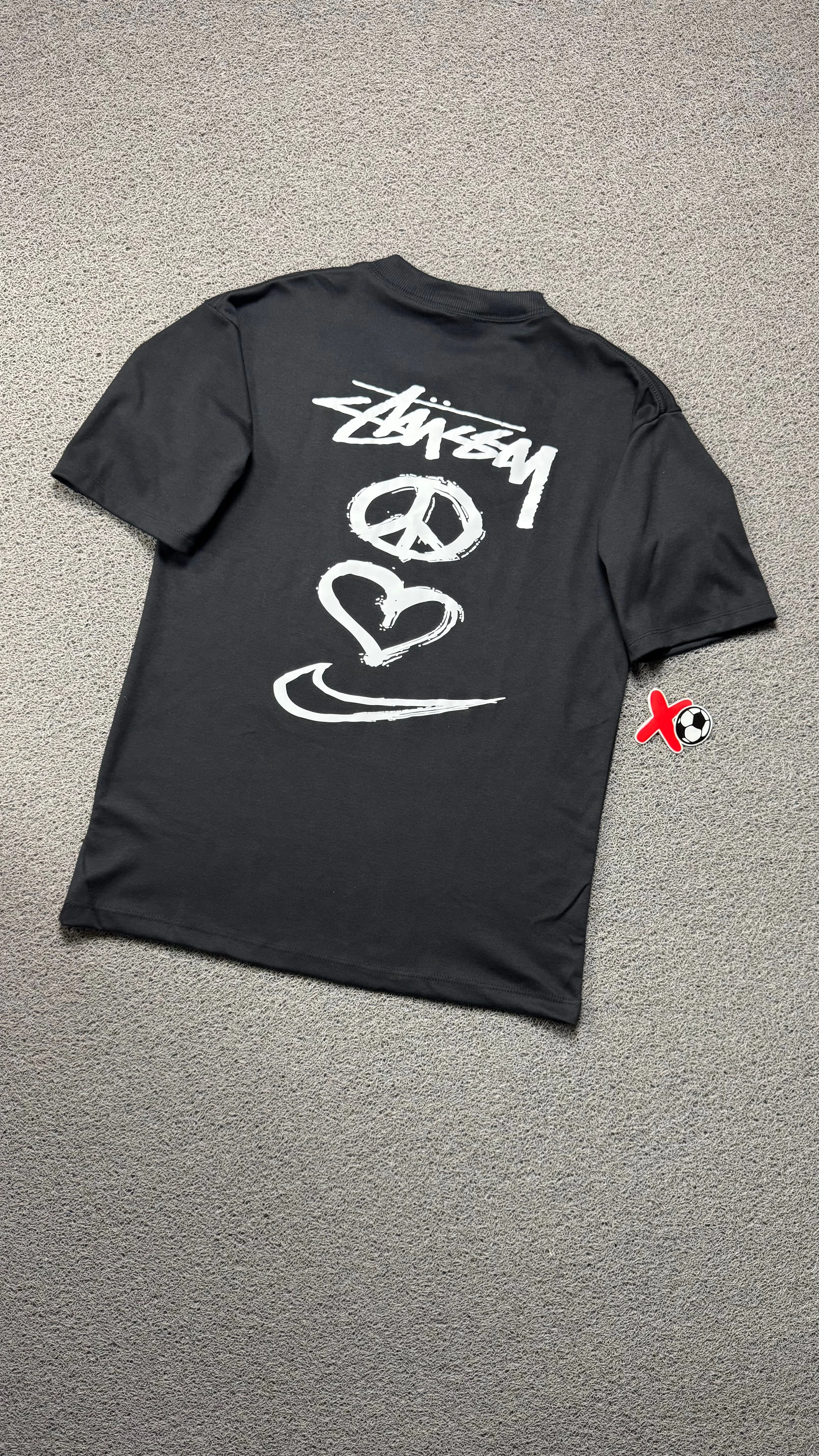 CAMISETA OVERSIZED NK STSSY PRETA - 1
