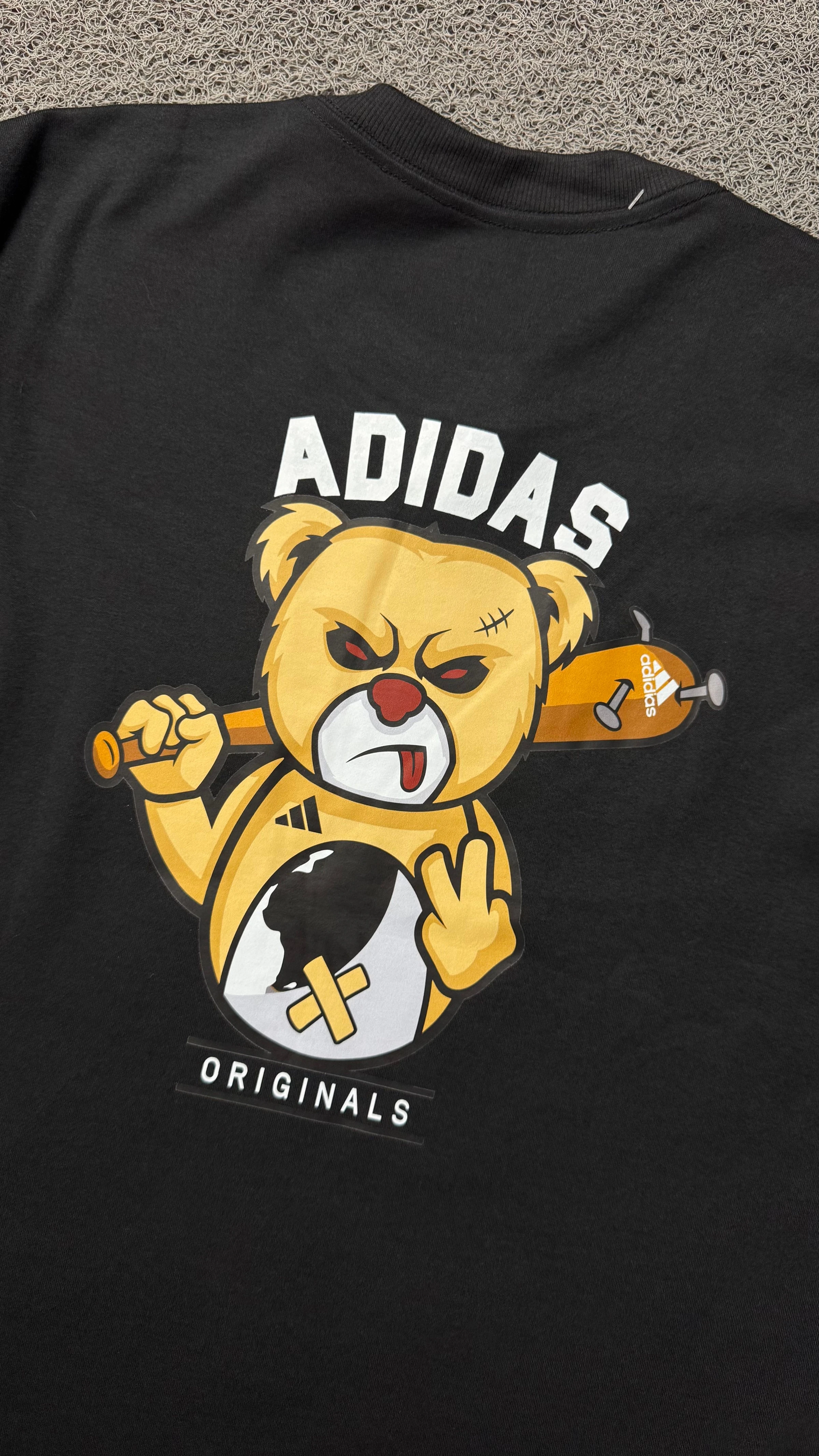 CAMISETA OVERSIZED AD BEAR PRETA - 2