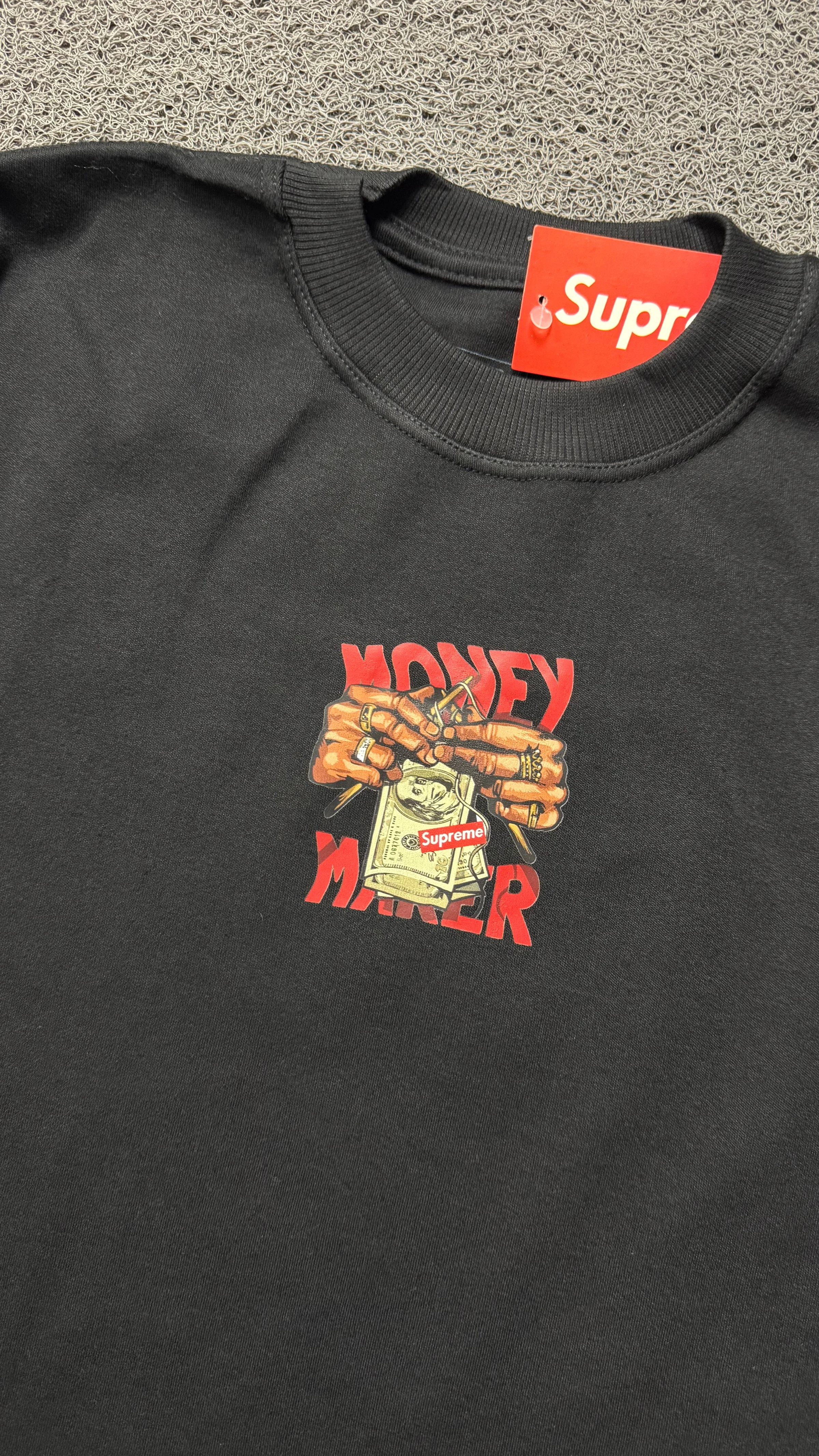 CAMISETA OVERSIZED MONEY MAKER PRETA - 4
