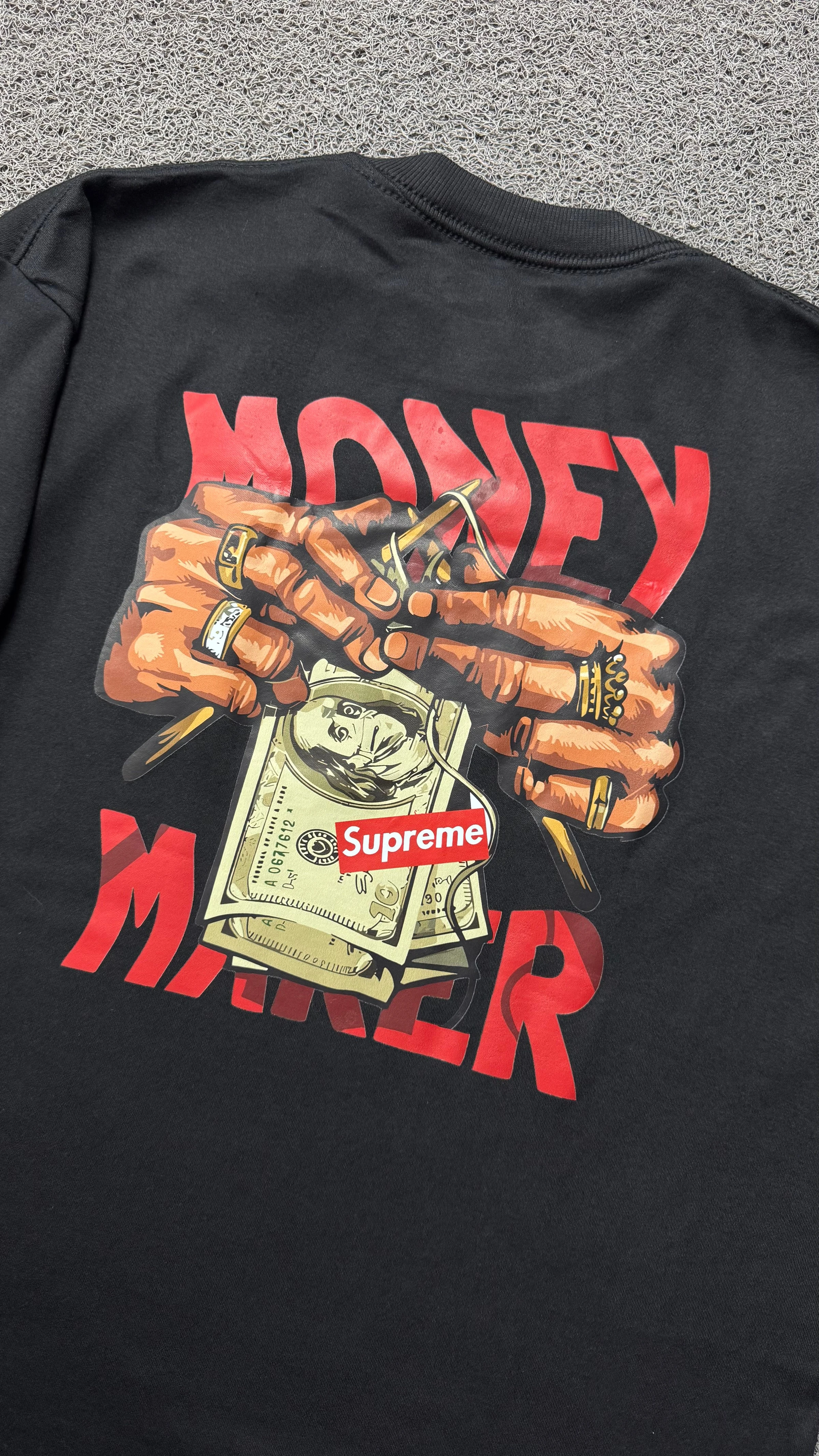 CAMISETA OVERSIZED MONEY MAKER PRETA - 2