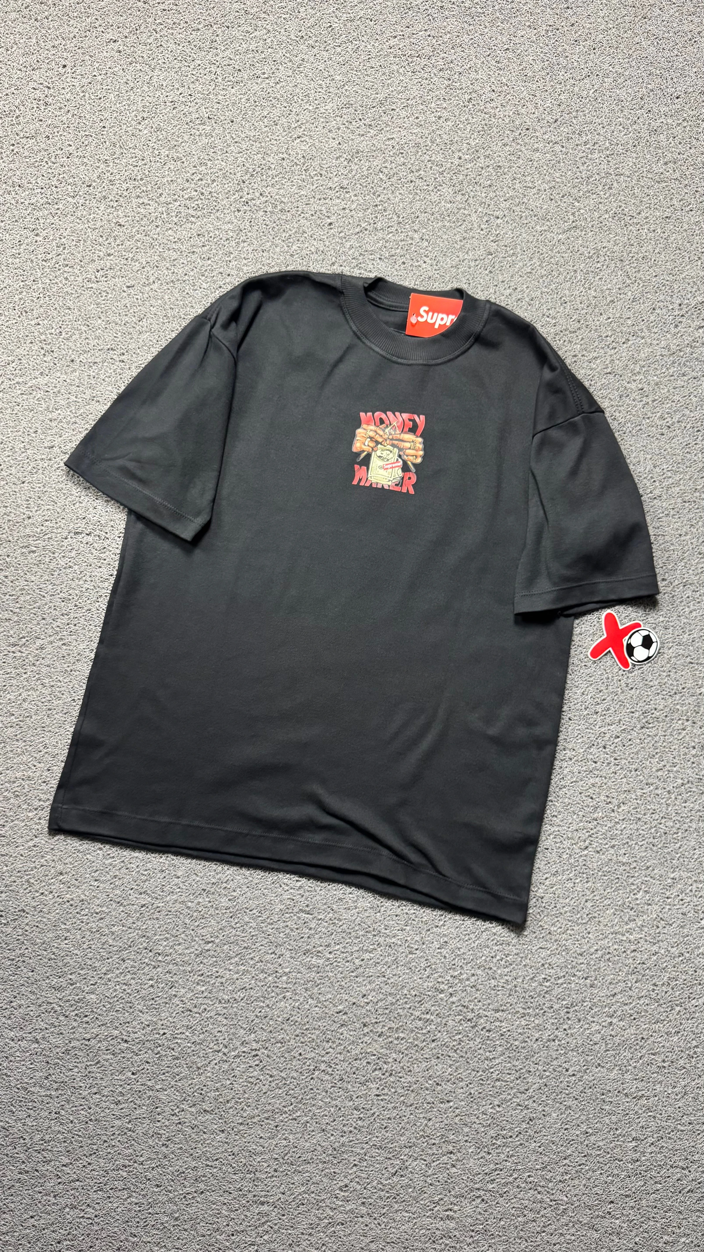 CAMISETA OVERSIZED MONEY MAKER PRETA - 3