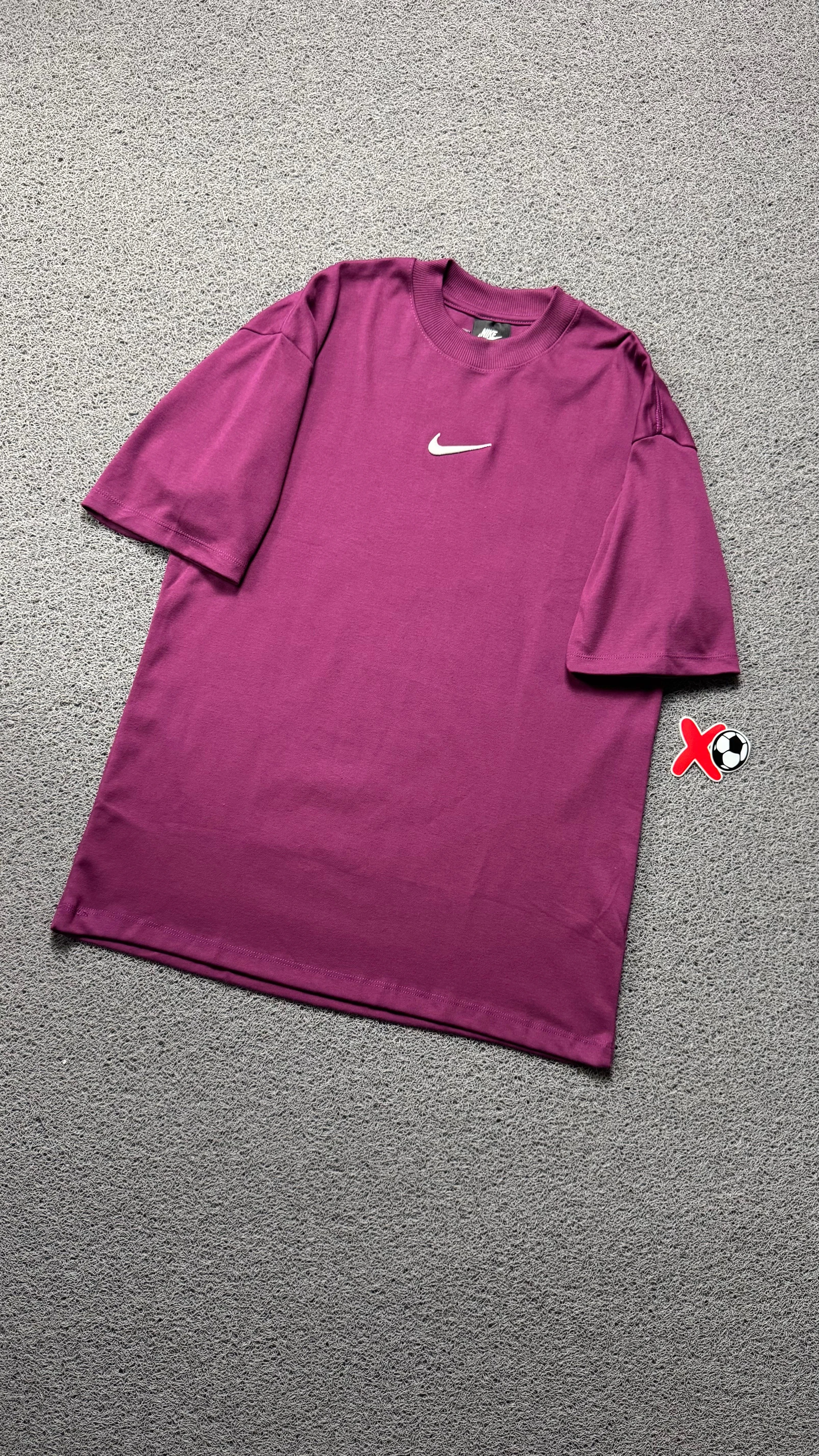 CAMISETA OVERSIZED NK BORDADO ROXO - 1