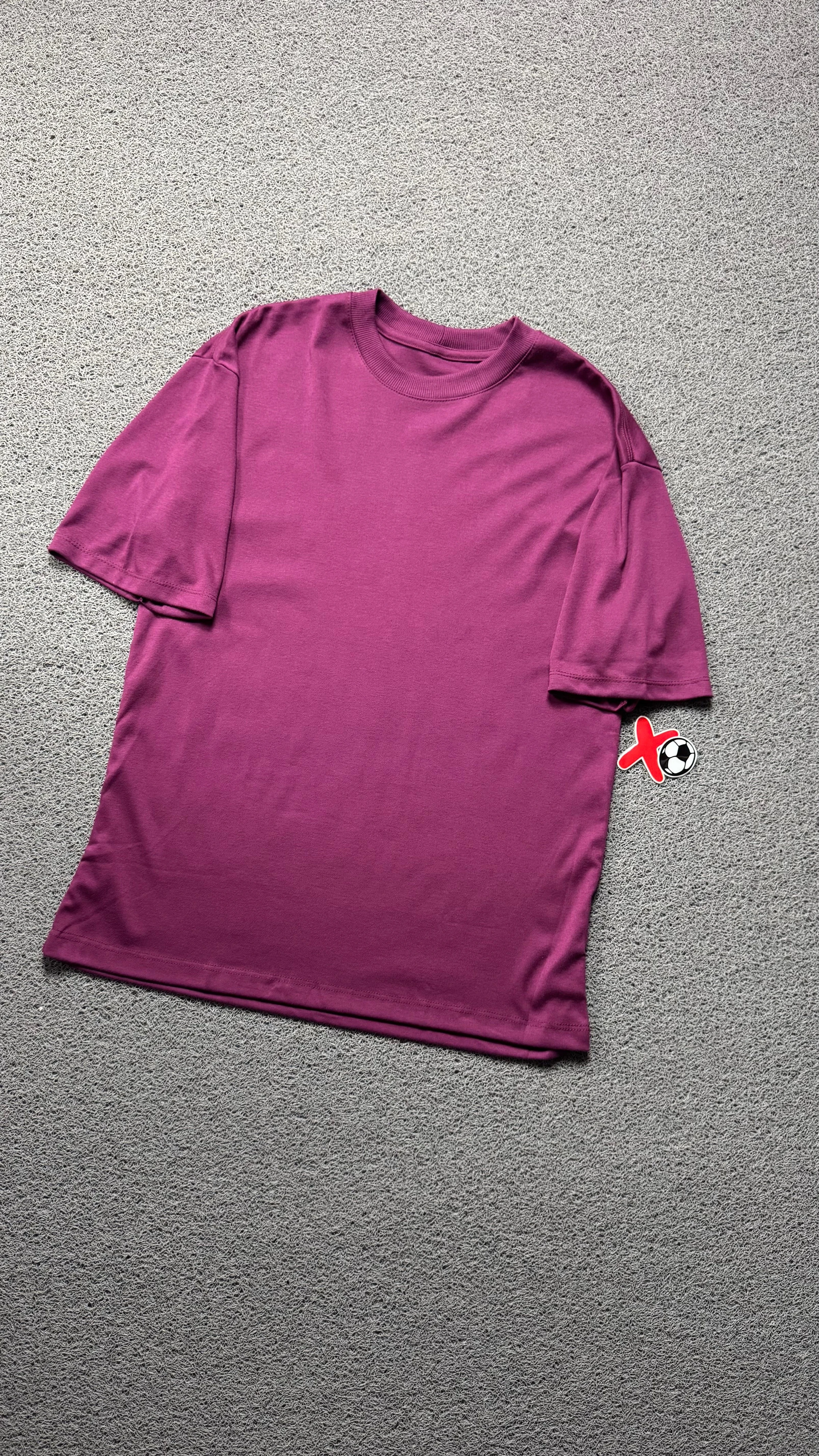CAMISETA OVERSIZED ROXA LISA - 1